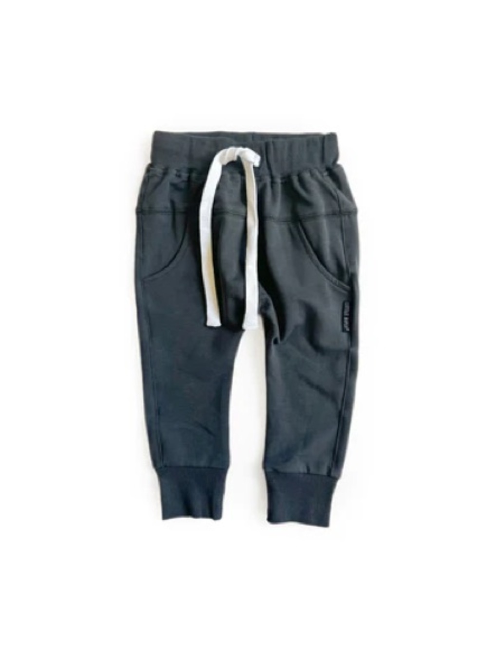 Little Bipsy midnight blue Jogger Pants with White Drawstring